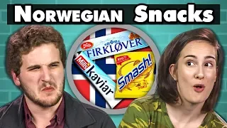 COLLEGE KIDS EAT NORWEGIAN SNACKS! | College Kids Vs. Food