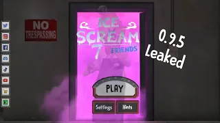 ICE SCREAM 7 MAIN MENU LEAK