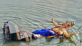 Big Ganesh nimajjanam in Tank Bund Hussain Sagar | Ganesh nimajjanam 2023 | Ganpati Visarjan