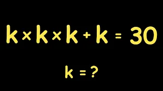 A Nice Olympiads Exponential Trick | How to solve for k ?