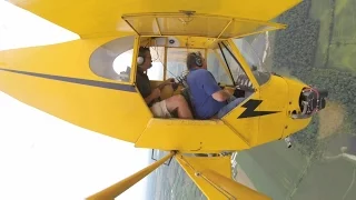 Spin training in the Piper Cub at HXF