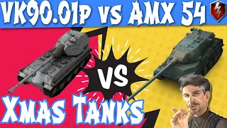 2019 vs 2020 Xmas Tanks WOT Blitz VK90.01p vs AMX m4 mle 54 | Littlefinger on World of Tanks Blitz