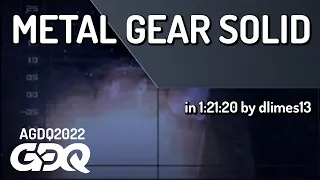 Metal Gear Solid by dlimes13 in 1:21:20 - AGDQ 2022 Online
