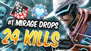 #1 Mirage Dropped 24 Kills In This Apex Legends Lobby (196,000+ Total Kills)