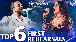 Eurovision 2024 - Big 5 & Sweden - My Top 6 (First Rehearsals)