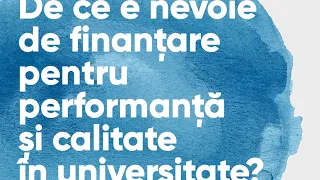 8. Finanțare, performanță și afirmare internațională (24 august 2022, 10:00-13:00)