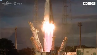 Soyuz ST-A lifts off from French Guiana with Europe's Sentinel-1B Satellite