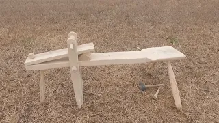 Building a bodgers shave horse (with all the dimensions)