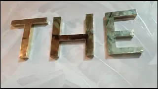 how to Install any 3D letter (Quick Tutorial) #sign #stainlesssteel