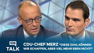 MIGRATION: CDU-Chef Merz - "Diese Zahl können wir schaffen, aber viel mehr eben nicht!" I WELT TALK