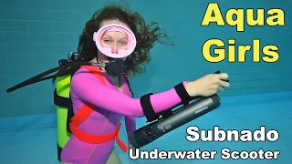 Aqua Girls test Waydoo Subnado Underwater Scooter
