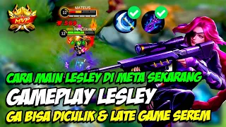 GAMEPLAY LESLEY | CARA MAIN LESLEY DI META SEKARANG! ITEM LESLEY PALING SAKIT! MARKSMAN TERLUPAKAN!