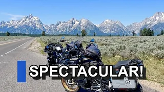 RIDING THE TETONS - and a Party at the MOA Rally - #MotorcycleCamping