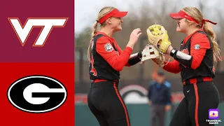 Georgia Softball Highlights vs Virginia Tech | 2024 College Softball Highlights | 2/24/24