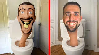 JE ME TRANSFORME EN SKIBIDI TOILET DANS LA VRAIE VIE ! Ressemblance 100% ! ✅