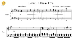 I Want To Break Free by Queen (Piano Solo/Sheets)