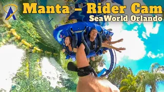 Manta Roller Coaster at SeaWorld Orlando – Rider Cam Reaction for Coaster Capital Challenge