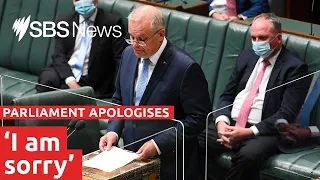 Scott Morrison apologises to Brittany Higgins as parliament acknowledges past bullying I SBS News