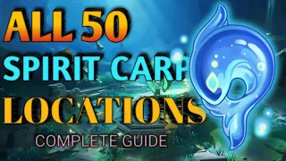 All 50 SPIRIT CARP LOCATIONS【Genshin Impact】 // Spirit carp //#genshinimpact #genshin #srundead