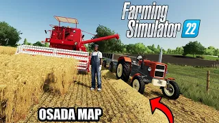 HARVESTING DAY ON OSADA MAP IN FARMING SIMULATOR 22😮 #1 - Timelapse Gameplay FS22