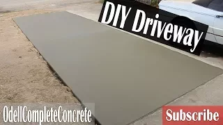 How to pour a Concrete Driveway Addition For Beginners DIY