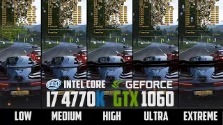 Forza Horizon 4 - GTX 1060 6GB - All Graphics Settings FPS Test - Extreme vs Low - 1080p - Benchmark