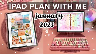 iPad plan with me ✨ how I feel, vision board, goals | January 2023 digital planner goodnotes