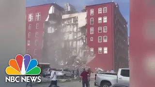 Woman found alive in partially collapsed Iowa building 24 hours later