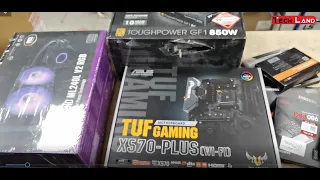 AMD PC Build 5800X TUF Gaming X570 Plus Wi Fi with NZXT H 510 | Tech Land