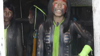 indigenous tribe at Amazon Kayapo people