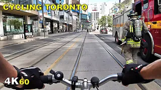 Cycling Toronto (Narrated) - The Junction & Dundas St W on June 28 [4K]