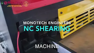 Powerful Precision: Discover Monotech Engineers' Heavy Duty Hydraulic Shearing Machine