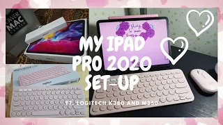 My iPad Pro 2020 Set-up with ESR Magnetic Case + Logitech K380 + Logitech Pebble (🍎magic keyboard👎)