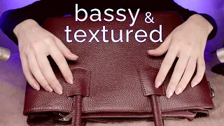[ASMR] 👜 Bassy Textured Scratching on a Leather Bag (NO TALKING)