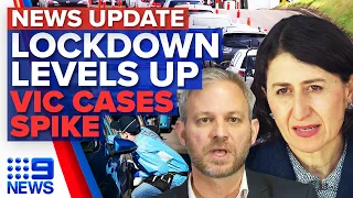 Sydney grapples with stricter lockdown, Victoria records spike in COVID-19 cases | 9 News Australia