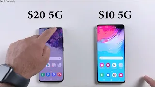 SAMSUNG S20 5G vs S10 5G : Speed Test + Size Comparison + Ram Management