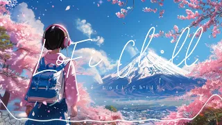 Sakura Serenity: Chill Lo-fi Walk Beneath Cherry Blossoms and Mt. Fuji