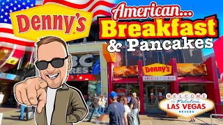Denny's All American Breakfast With a Side of Pancakes on THE VEGAS STRIP
