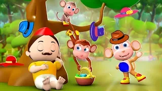 Topiwala Aur Bandar 3D Animated Hindi Moral Stories for Kids | टोपीवाला और बंदर हिन्दी कहानी Tales