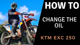 How To Change The Oil | KTM 250 EXC