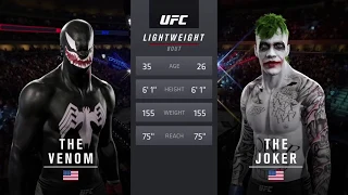 Venom vs. Joker  (EA Sports UFC 2) - CPU vs. CPU - Crazy UFC 👊🤪