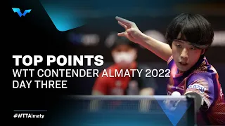 Top Points from Day 3 presented by Shuijingfang | WTT Contender Almaty 2022