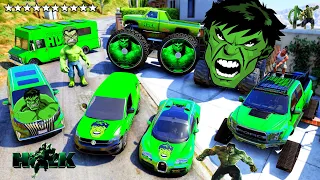 GTA 5 -  Franklin Stealing Secret HULK'S Cars!