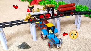 diy tractor making Metro Rail concrete bridge || diy new technology || @KeepVilla || @MiniTheQ