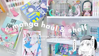 manga haul + unboxing ✨// organizing my manga shelf & collection!