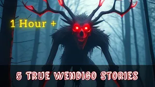 5 True Wendigo & Cryptids Encounter Stories 1 Hour +