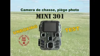 Piège photo : caméra de chasse mini 301, unboxing et test (petit prix pour de bonnes performances)