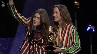 LARKIN POE Wins Best Contemporary Blues Album For 'BLOOD HARMONY' | 2024 GRAMMYs Acceptance Speech