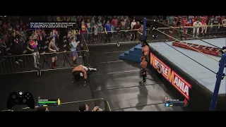 WWE 2K24 Now take Shawn out to ringside by the entrance and level him with a huge Heavy Attack to...