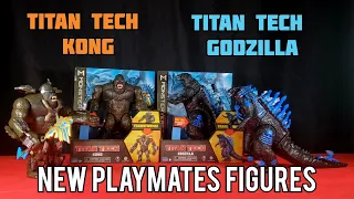 Playmates Titan Tech Godzilla & Kong Figure Review